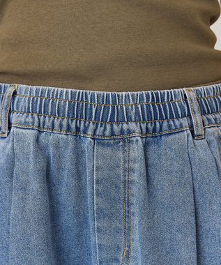 AMERICAN HOLIC ウエストタックイージーデニム Light Indigo