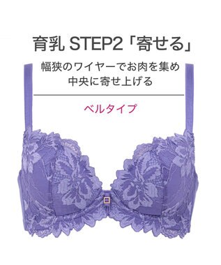 BRADELIS New York 【BRADELIS New York】ベルステップ２ブラ23S1 高さを出してシャープなバストをつくる育乳補整ブラ ヴァイオレット