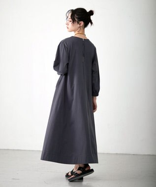 J.PRESS YORK STREET 【WOMEN】Aラインワンピース グレー系