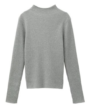 YECCA VECCA ラメ混ハイネックリブニット Gray