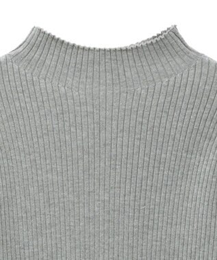 YECCA VECCA ラメ混ハイネックリブニット Gray