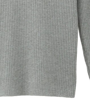 YECCA VECCA ラメ混ハイネックリブニット Gray