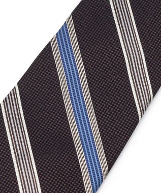 J.PRESS MEN 【STRUCTURE MIX COLLECTION】レジメンタル ネクタイ ダークブラウン系1