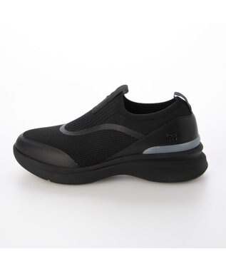 ing <ing>【レイン対応】ニットスリッポンスニーカー ブラック