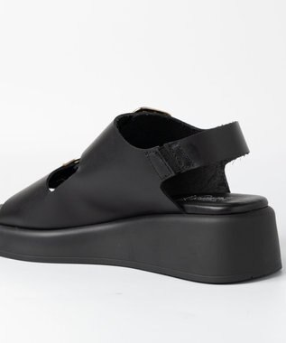 BONTRE 【BONTRE/ボントレ】厚底ダブルベルトサンダル/40353-US ブラック