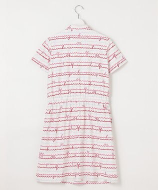 23区GOLF 機能素材で快適なラウンドを【WOMEN】ウェーブロゴ柄 ワンピース ピンク系5