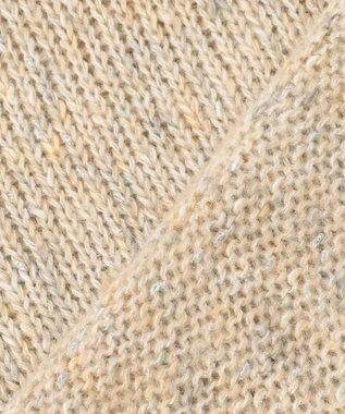 J.PRESS LADIES 【洗える】WARMY LUREX Vネック ニット ベージュ系