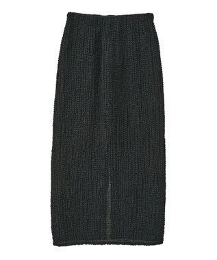 CRAFT STANDARD BOUTIQUE シャーリングジャガードスカート Black