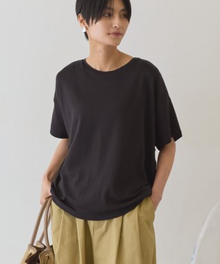 AMERICAN HOLIC 【接触冷感+UVカット】半袖コクーンカットプルオーバー Off White