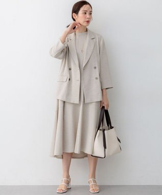 組曲 ライトリネンライク ジャケット ベージュ系