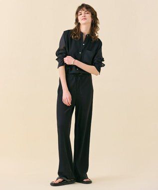 BEIGE， 【WEB限定・洗える】CELOSIA / ドロストワイドパンツ Black