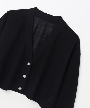 GRACE CONTINENTAL シアーカノコニットカーディガン ブラック
