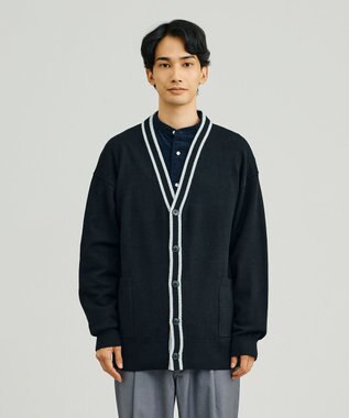 【UNISEX】ANTI PILLING WOOL Vネックカーディガン