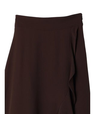 earth music&ecology ラッフルフリルイレヘムスカート Brown