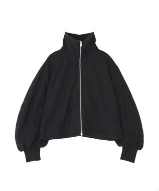 earth music&ecology 【WEB・一部店舗限定】レースリバーシブルブルゾン Black