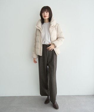 YECCA VECCA カチオンジャージーブルゾン Gray Beige