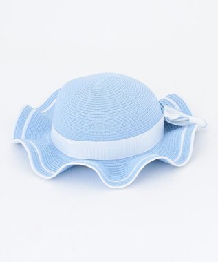 組曲 KIDS 【Fサイズ】 フリルブレードハット サックスブルー