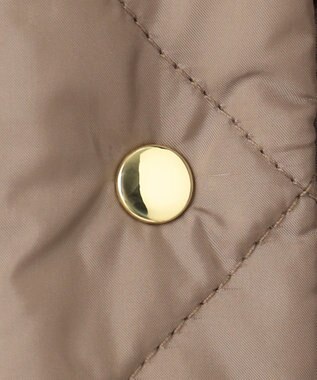 組曲 【洗える・中綿】2WAYキルト コート ベージュ系