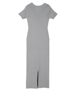 Green Parks リブニットワンピース Gray