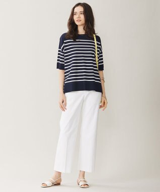 自由区 【接触冷感・UVカット・吸水速乾・洗える】シェルタリングオックスストレート パンツ オフ