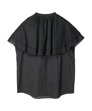 Green Parks ＫＢＦ　フリルブラウス Charcoal Gray