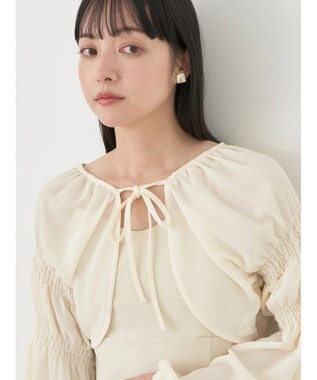 earth music&ecology ＳＥＴ２点ボレロ＋キャミワンピース Ivory