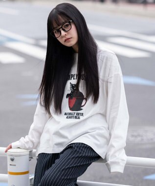 WEGO 【ユニセックス着用ITEM】グラフィックBIG　T（長袖） ホワイト