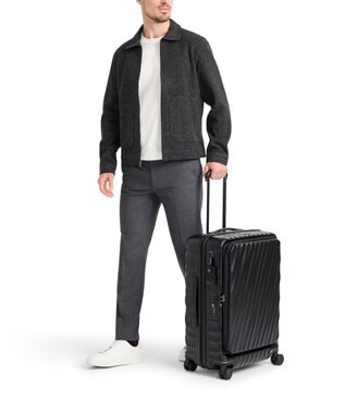 TUMI 19 DEGREE ミディアム・フロント・アクセス・エクスパンダブル・チェックイン ブラック テクスチャー