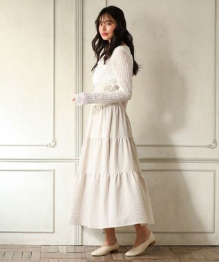 Green Parks ・ＳＵＧＡＲ　ＳＰＯＯＮ　ドレープレースプルオーバ Off White