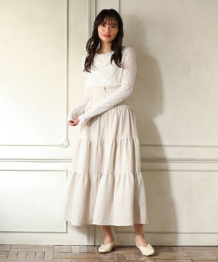 Green Parks ・ＳＵＧＡＲ　ＳＰＯＯＮ　ドレープレースプルオーバ Off White