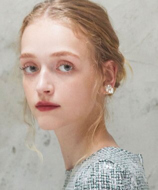 TOCCA LACE PEARL EARRINGS イヤリング ホワイト系