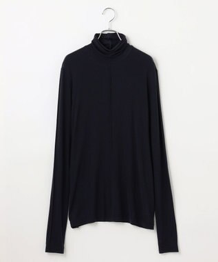 #Newans 【ストレッチ】【カシミヤ混】カシミヤシルクジャージー ネイビー