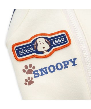PET PARADISE スヌーピー トラックジップ トレーナー 小型犬 ホワイト×ネイビー