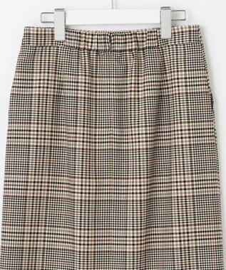 J.PRESS LADIES 【洗える】PL/Visストレッチチェック スカート ベージュ系3