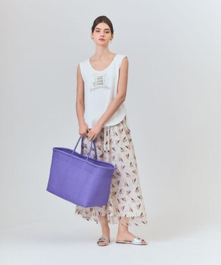 GRACE CONTINENTAL PUP  メルカドバッグL パープル