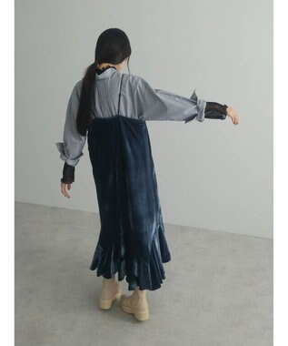 Green Parks armonia．ベロアキャミワンピース Blue