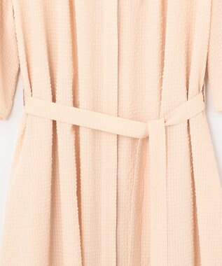 #Newans 【優木まおみさんコラボ】Vネックガウンワンピース ピンク系