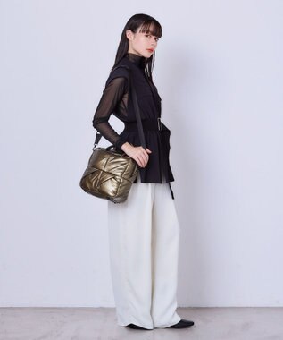 MioFIRANO UNIT A001 ハンドバッグ BROWN