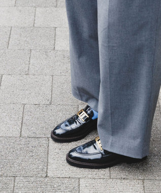 BONTRE 【LucaGrossi/ルカグロッシ】厚底幾何学ビットローファー/K072M TAL-UA