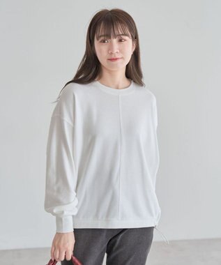 Green Parks ドロストミニ裏毛プルオーバー Off White