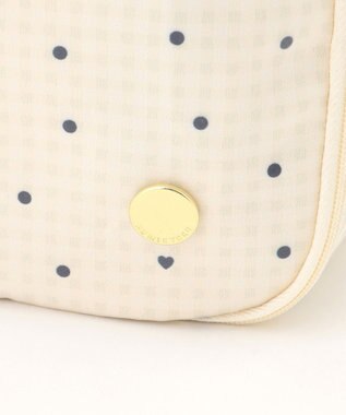 組曲 KIDS gingham K heart トラベルバッグL ベージュ系5