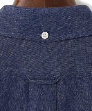 J.PRESS MEN デニムルックツイル ボタンダウンシャツ ブルー系