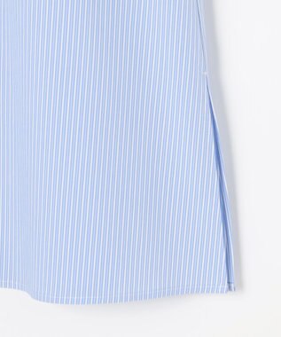 組曲 コンパクトシャーティング フリルブラウス スカイブルー系1