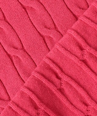 Feroux 【洗える】カラーケーブル ニット ピンク系