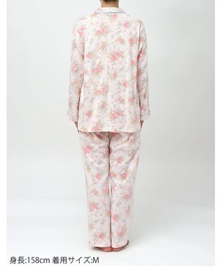 Wing パジャマ 綿100%(本体) 長袖 長ズボン レディース EP7050 ウイング／ワコール ピンク