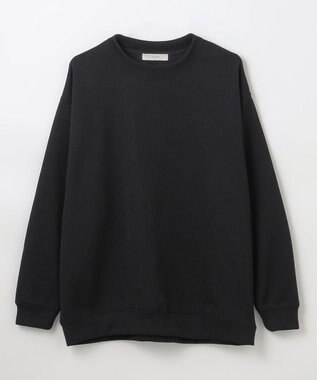 ANY L 【洗濯機可】ダブルフェイスジャージープルオーバー ブラック