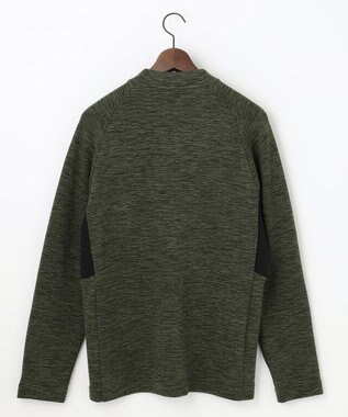 JOSEPH ABBOUD MOUNTAIN 【UNISEX】ランダムスラブリップハーフジップ カーキ系