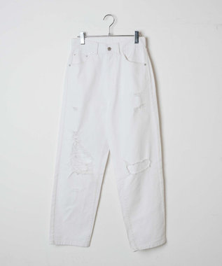 WEGO ヘビークラッシュローライズパンツ ホワイト