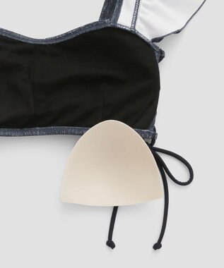 San-ai Resort（三愛水着楽園） ショルダーフリルノンワイヤービキニ 9M 　【San-ai Resort（サンアイリゾート）】 ネイビー