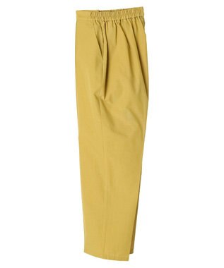 Green Parks 綿麻混イージーテーパードパンツ Yellow